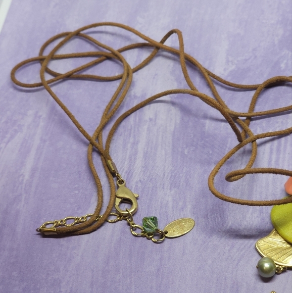 👍5 For $20 Lizpaiacios S.F. Gold Tone Floral Pendant Frog Necklace - Picture 4 of 7